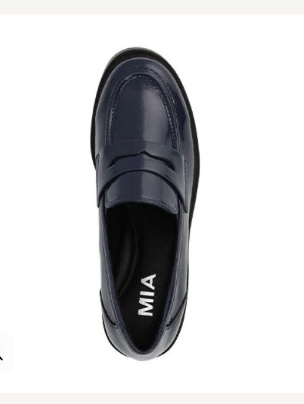MIA Yoani Navy Blue Chunky Loafer